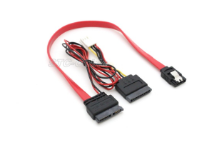 13pin SATA vers SATA 7 broches avec loquet