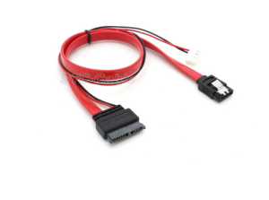 13pin SATA vers SATA 7 broches avec câble d’alimentation Samlle LP4