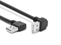 Angle droit USB2.0 un mâle en bas Angle USB un câble mâle