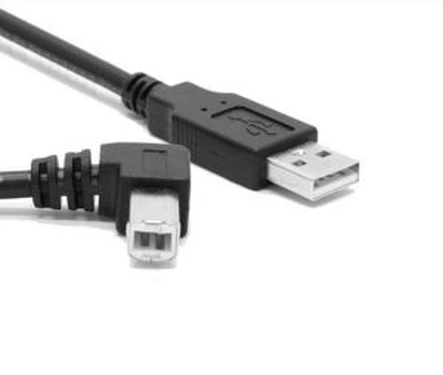 USB 2.0 A mâle à Angle droit USB B câble pour imprimantes Scanners