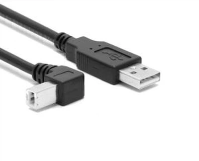 Bas Angle USB B câble pour imprimantes 2.0 Version