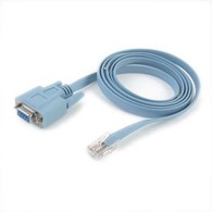 RJ45 Vers DB9 femelle Console Compatible câble bleu